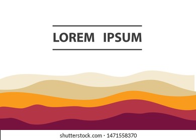 Colorful background with curved lines. Pattern design for banner, poster, flyer, card, cover, brochure