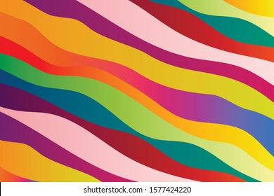 Colorful background with curved lines. Pattern design for banner, poster, flyer, card, cover, brochure