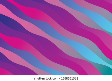 Colorful background with curved lines. Pattern design for banner, poster, flyer, card, cover, brochure
