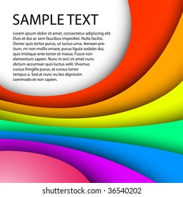 colorful background with custom text