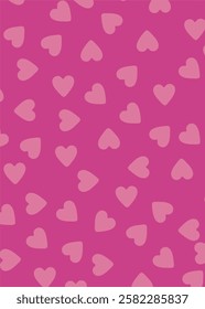 Colorful background with cute and cheerful heart pattern, Valentine's day theme love pattern background