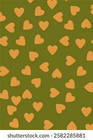 Colorful background with cute and cheerful heart pattern, Valentine's day theme love pattern background