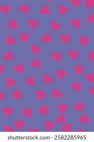 Colorful background with cute and cheerful heart pattern, Valentine's day theme love pattern background