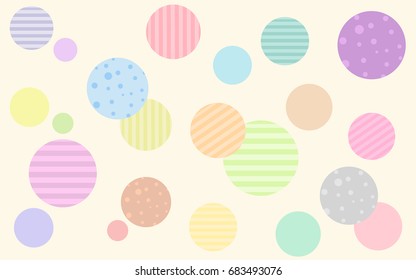 colorful background with decorative circles