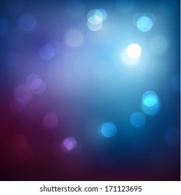 Colorful background with defocused lights