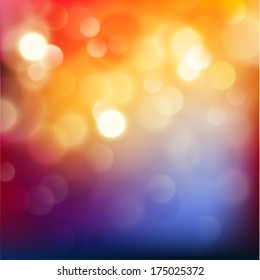 Fondo colorido con luces desenfocadas - vector eps10