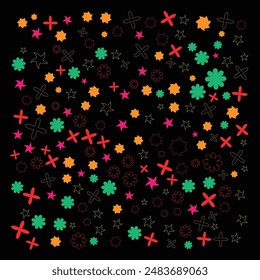 diseño de fondo colorido por forma y contorno