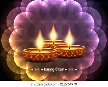 colorful background design for Diwali festival with beautiful lamps. vector illustration