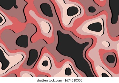 
Colorful background for design, paper crop effect, volumetric application with a predominance of gray, black, light orange, beige shades.