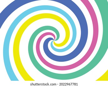 Colorful background design with swirling lines from the center