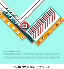 Colorful Background With Designed Abstraction. Vector Background