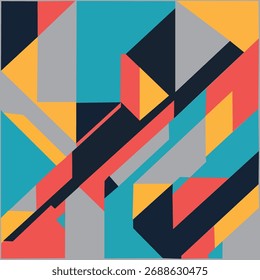 Fondo colorido con abstracción elegante diseñada. Ilustración vectorial.