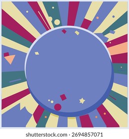 Colorful background with designed elegant abstraction. Vector illustration.