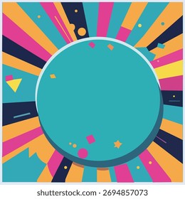 Fondo colorido con abstracción elegante diseñada. Ilustración vectorial.
