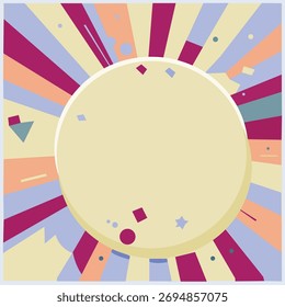 Fondo colorido con abstracción elegante diseñada. Ilustración vectorial.