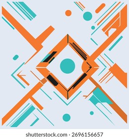 Colorful background with designed elegant abstraction. Vector illustration.