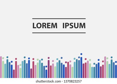Colorful background with Different color lines. Pattern design for banner, poster, flyer, card, cover, brochure