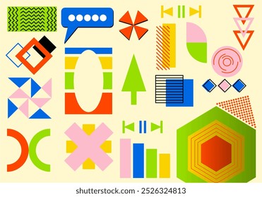 colorful background with different colored lines and colorful patterns.