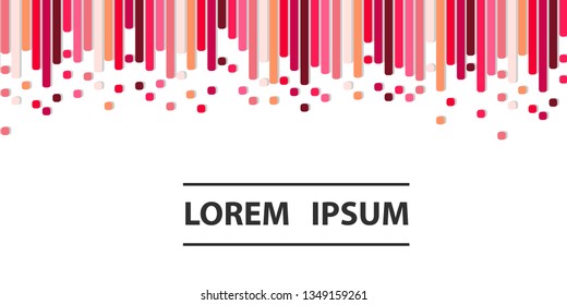 Colorful background with different lines. Pattern design for banner, poster, flyer, card, postcard, cover, brochure