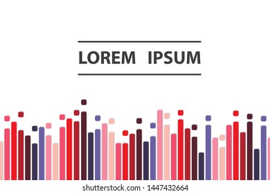 Colorful background with digfferent lines. Pattern design for banner, poster, flyer, card, cover, brochure