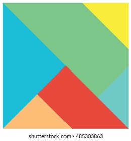 Colorful background digital design, material design template