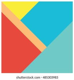 Colorful background digital design, material design template