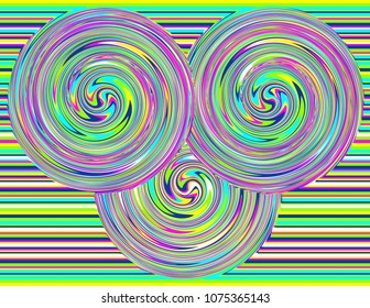 Colorful background distortion