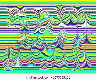 Colorful background distortion