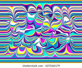 Colorful background distortion