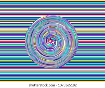Colorful background distortion