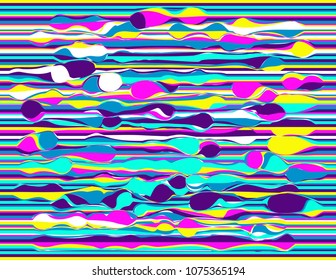 Colorful background distortion