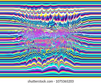 Colorful background distortion