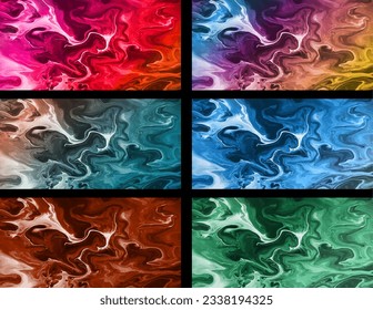 Colorful background with the effect of spreading liquid. Liquid art for the design of backgrounds, posters, covers and creative ideas