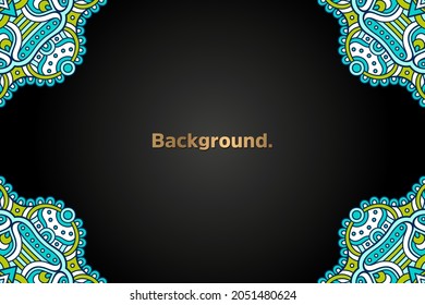 Colorful background with ethnic element