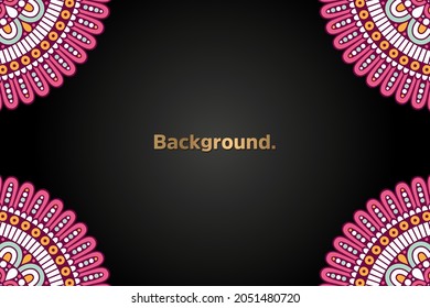 Colorful background with ethnic element