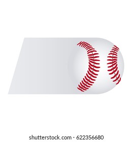 colorful background of fast moving baseball ball vector illustration