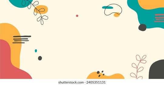 Colorful background in flat style. Abstract colorful water drop pattern. Memphis texture style. Vector illustration.