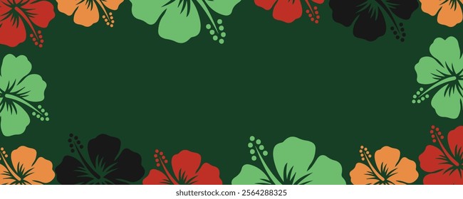 colorful background floral with flowers and copy space,backdrop for greeting cards, posters, banners and placards.