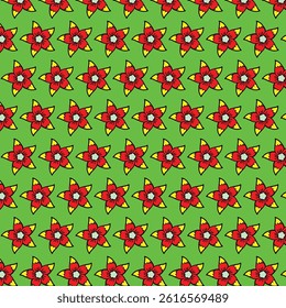 colorful background flower design pattern