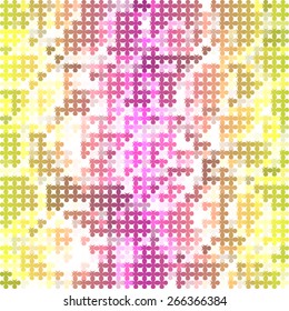 Colorful background flower mosaic vector