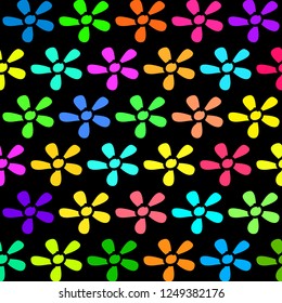 colorful background of flowers