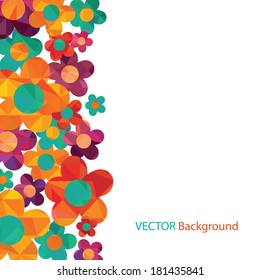 Colorful background with flowers