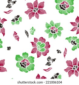 colorful background of flowers.