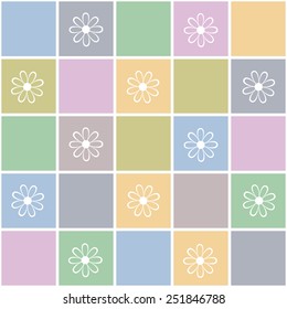 Colorful background with flowers