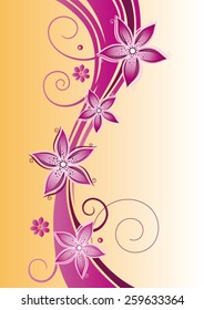 Colorful background with flowers, summer time 
