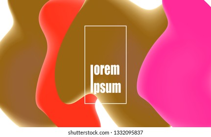 colorful background with fluid shape composition and trendy liquid shapes geometric gradient vector