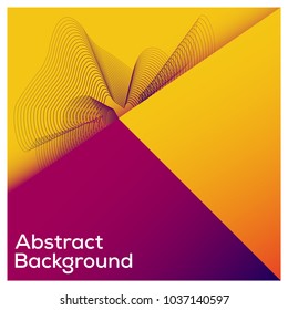 Colorful Background with flux waves. Dynamic and abstract Flux Effect. Vector Illustration of Design Template or Modern background.