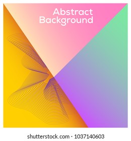 Colorful Background with flux waves. Dynamic and abstract Flux Effect. Vector Illustration of Design Template or Modern background.