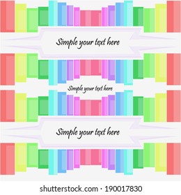 Colorful background, folders for sorting documents