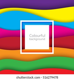 Colorful background with frame